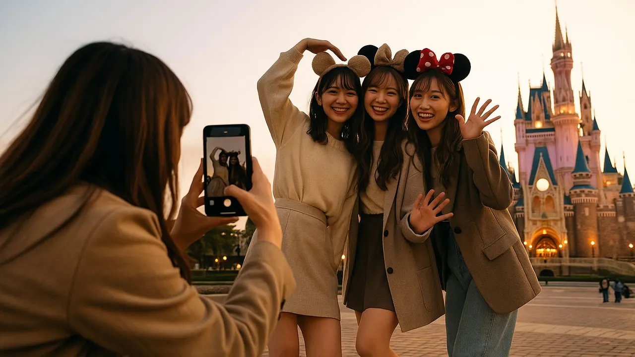 ディズニー写真撮り方