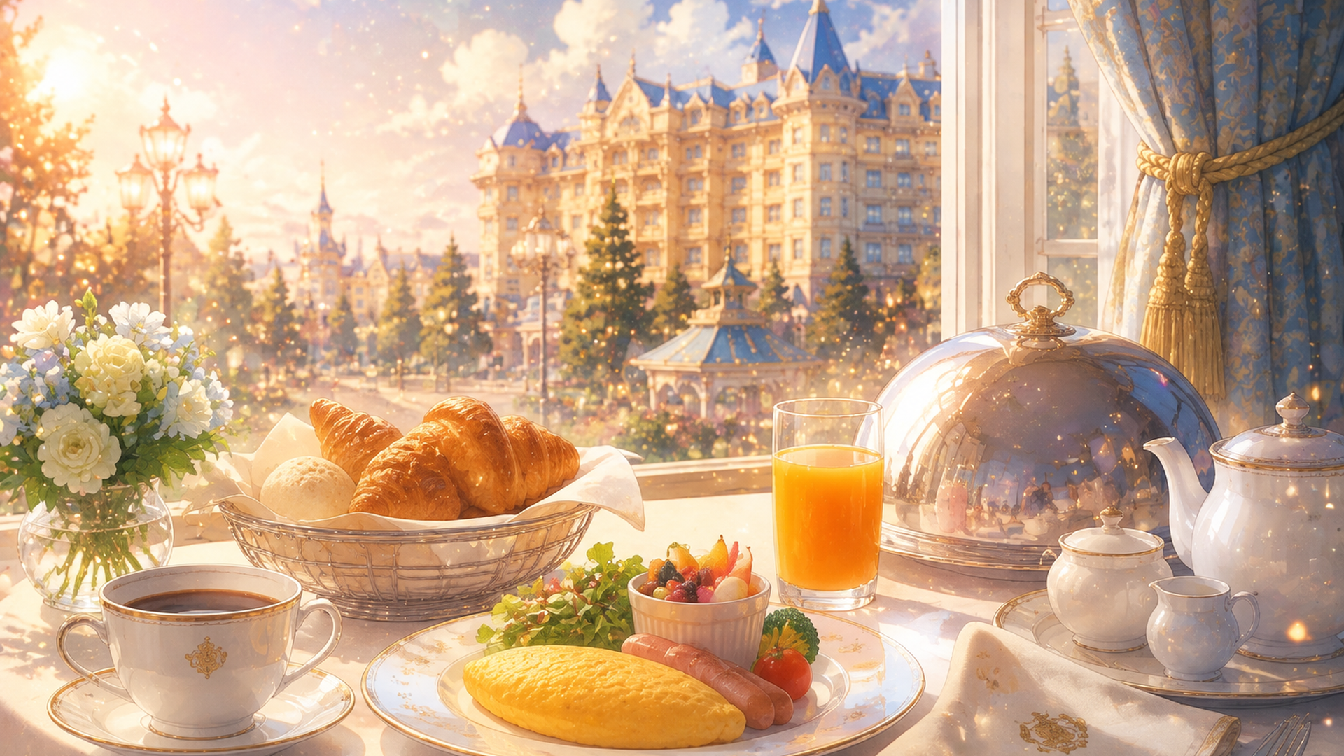 東京ディズニーシーのロストリバーデルタがメキシコの祝祭を感じる色鮮やかな装飾で彩られた雰囲気