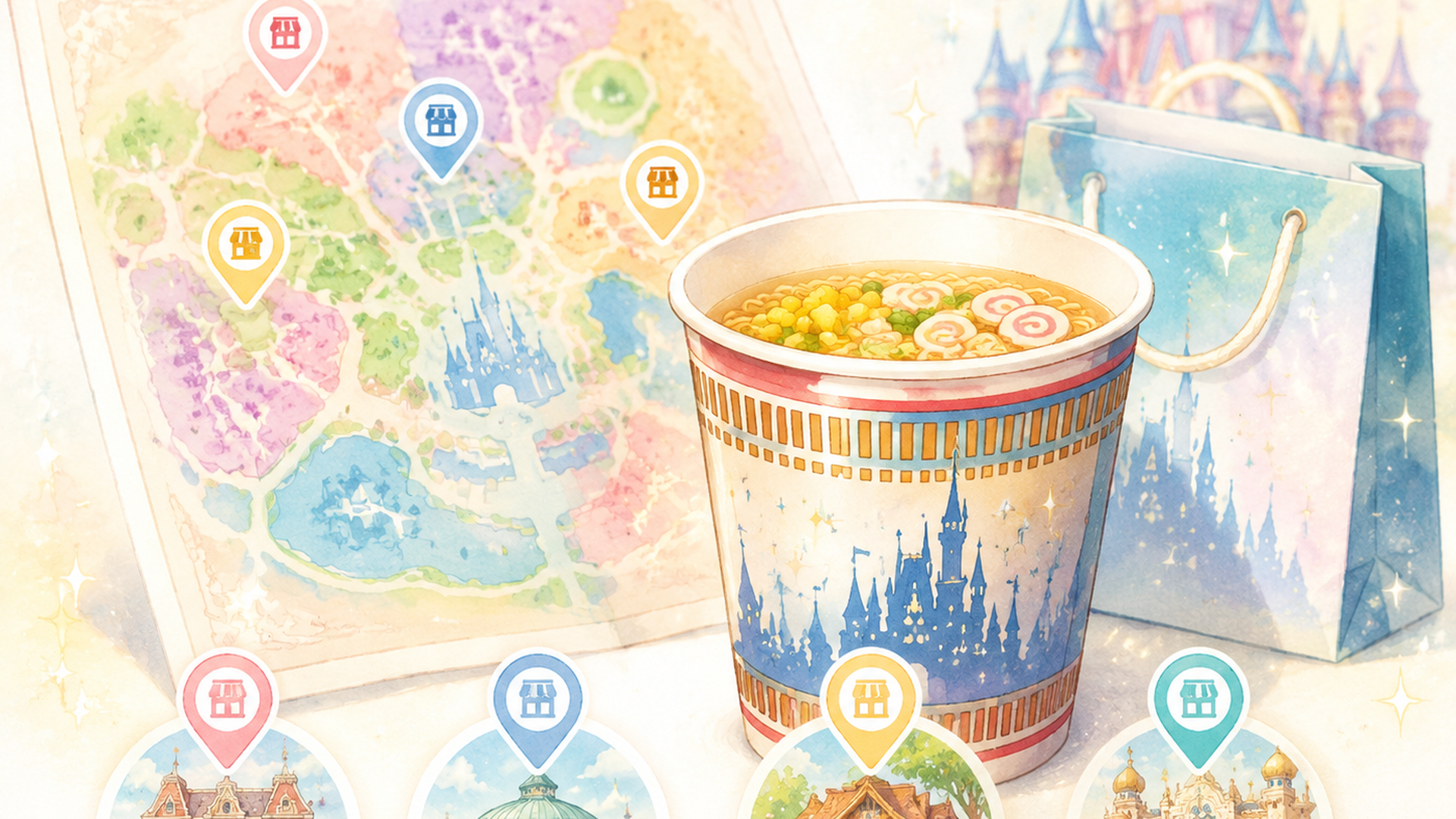 ディズニーお土産はラーメンが人気！カップラーメンの購入場所まとめ の内容に合う挿絵（追加1枚目）
