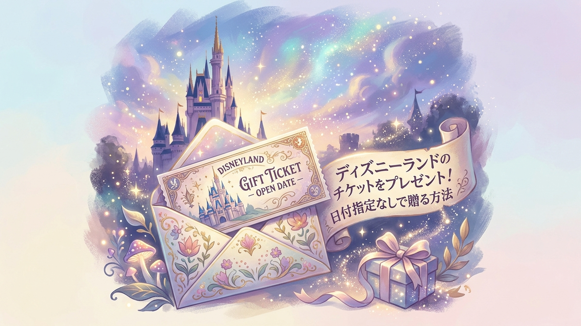 ディズニーランドのチケットをプレゼント！日付指定なしで贈る方法 の内容に合う挿絵（追加1枚目）