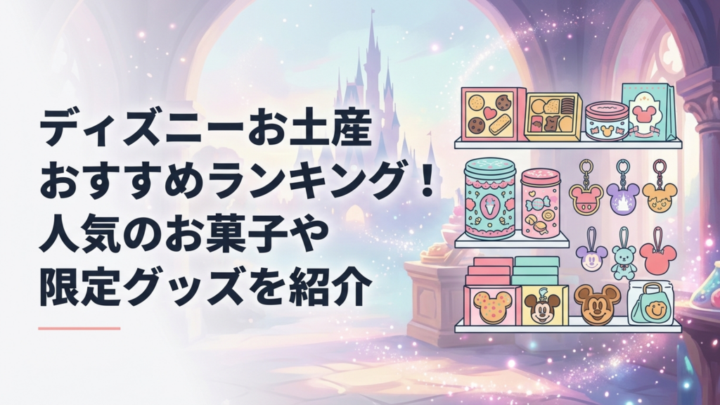 東京ディズニーランドと東京ディズニーシーのお土産ショップに並ぶ人気のお菓子と限定グッズ