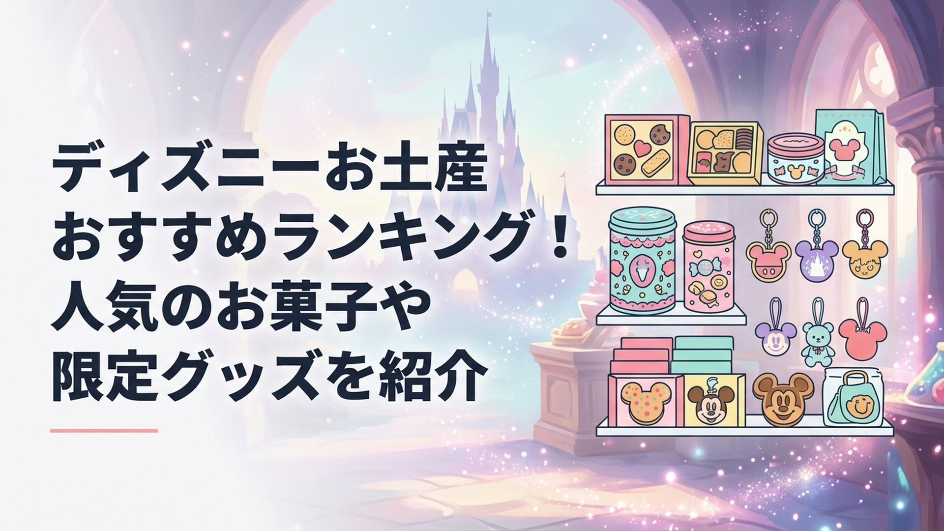 東京ディズニーランドと東京ディズニーシーのお土産ショップに並ぶ人気のお菓子と限定グッズ