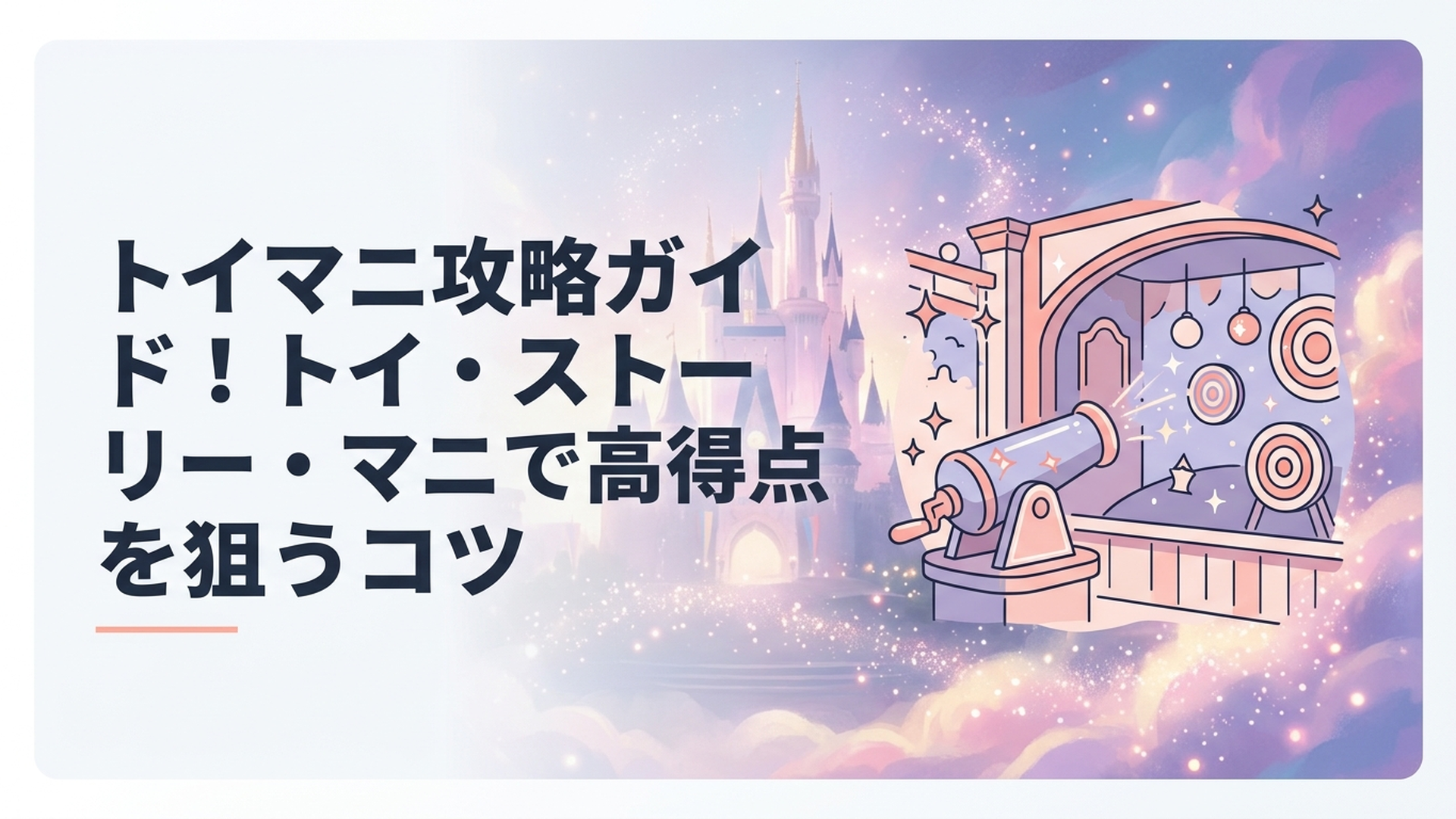 東京ディズニーシーのトイ・ストーリー・マニアで大砲を構える来園者のイメージ