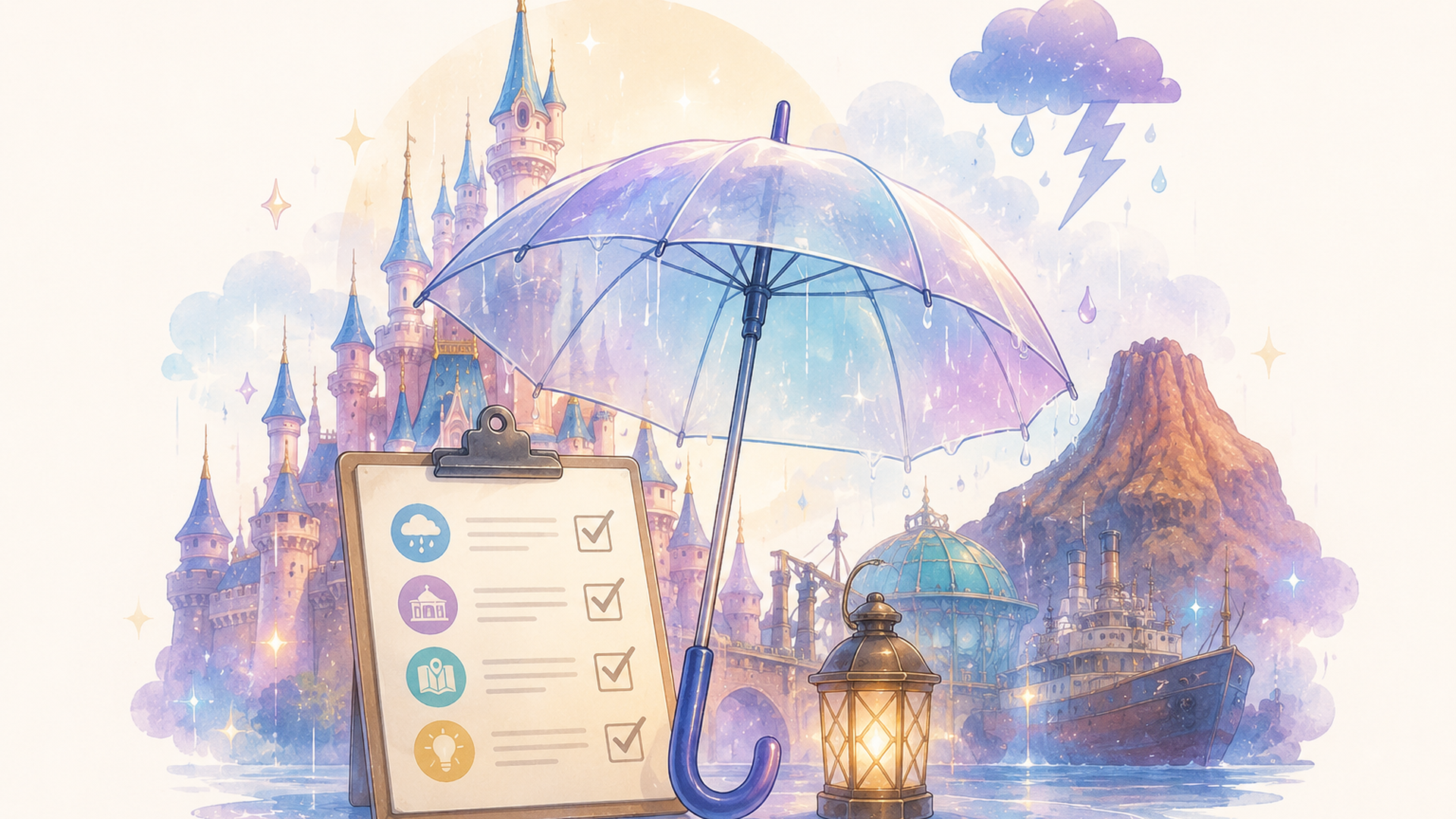 ディズニーランド&シー雨で止まるアトラクション一覧と対策 の内容に合う挿絵（追加2枚目）